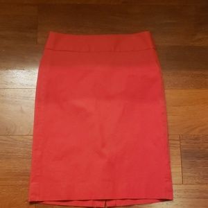 Banana Republic red pencil skirt **EUC**